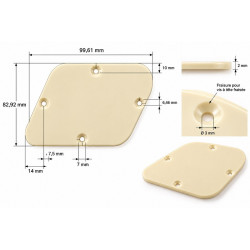 Plaque arrière électronique Les Paul – Plexiglas 2 mm – 4 coloris