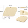 Plaque arrière électronique Les Paul – Plexiglas 2 mm – 4 coloris