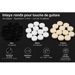 Inlays dots guitare plastique