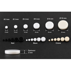 Inlays dots guitare plastique