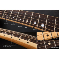 Inlays dots guitare plastique