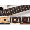 Inlays ronds en bois véritable pour guitare – Lot de 12