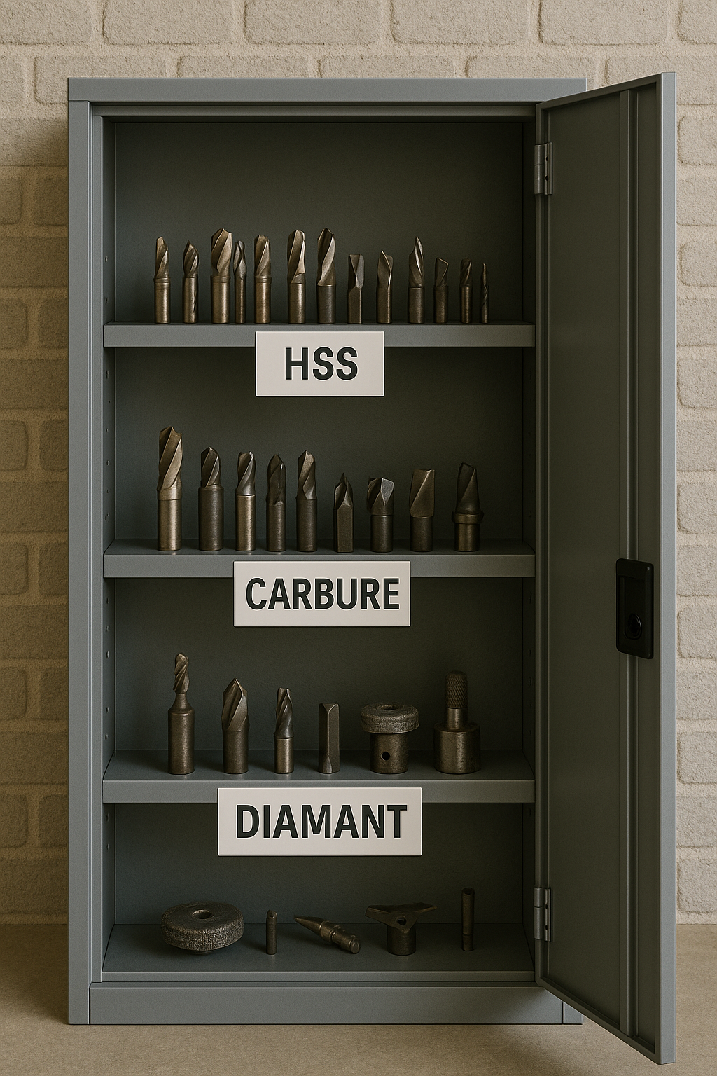 Collecte et tri d’outils usés dans un atelier d’usinage