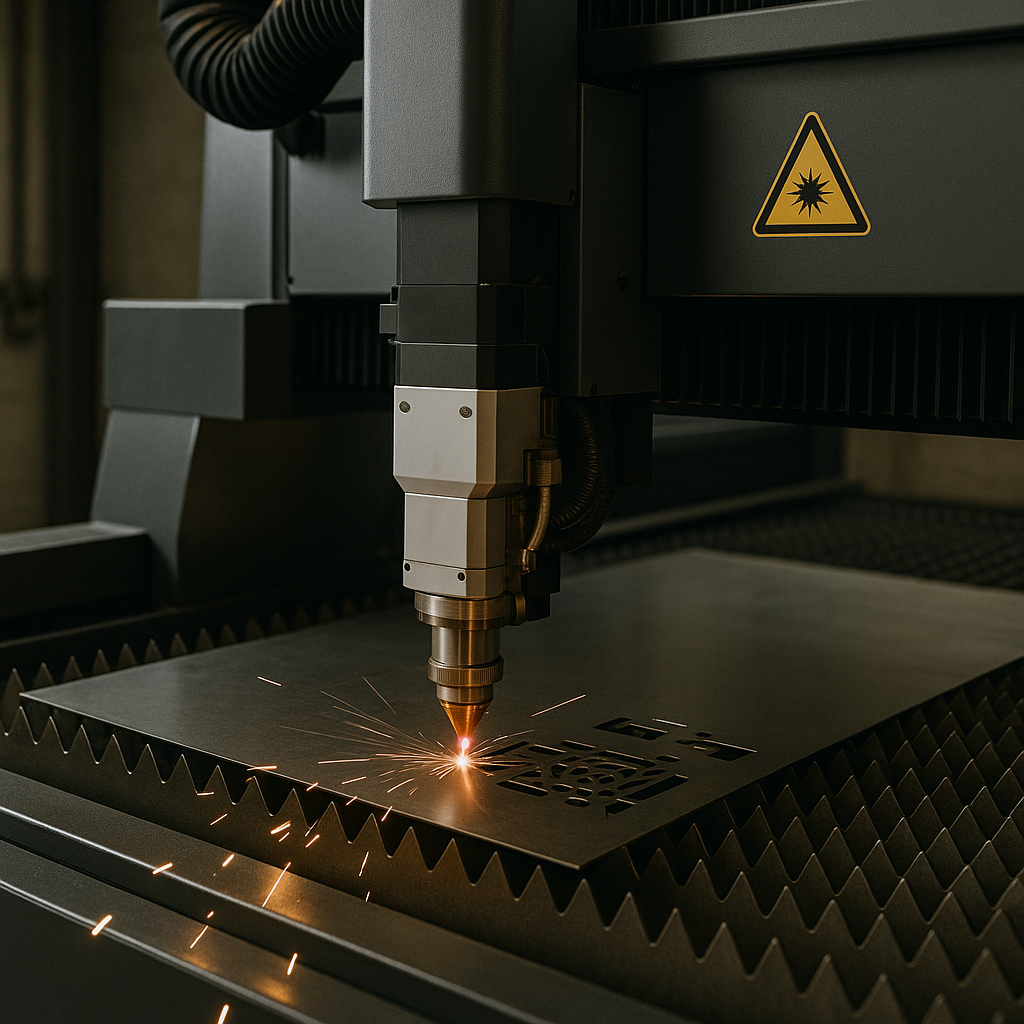 Usinage laser moderne en atelier