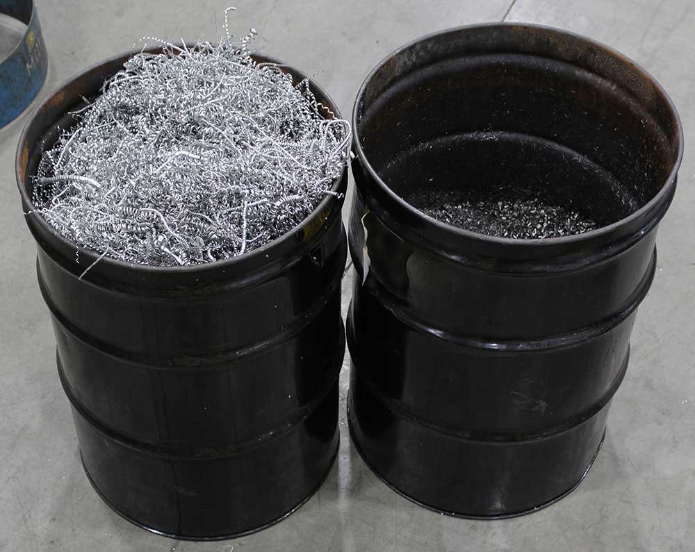 Copeaux métalliques recyclables
