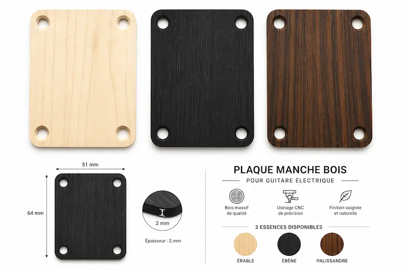plaque de manche